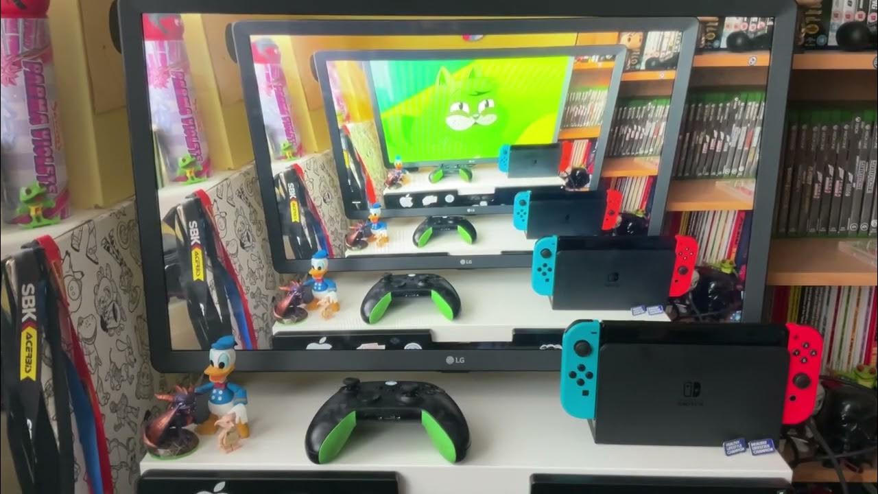 How To Connect 4 Tvs Together For One Picture 4 TVs in one TV - YouTube
