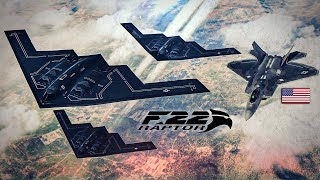 Stealth Package | B-2 Spirit + F-22 Raptor Vs Su-57 Felon & Su-35 Flanker | Digital Combat Simulator