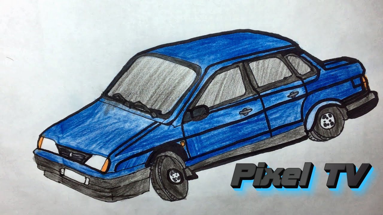 Как нарисовать ладу 21099