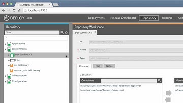 3 Getting started with XL Deploy - Defining environments