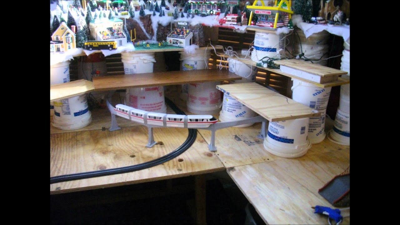 The making of a Miniature Christmas Village - YouTube large train layouts wiring 