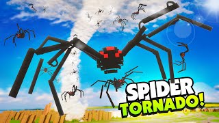 Surviving the SPIDER TORNADO With Hundreds of SPIDERS!  Teardown Mods