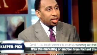 Stephen A Smith brilliantly talks Richard Sherman