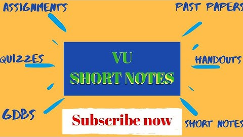 My first Vlog || VU Short Notes || Overview || Introduction to YouTube - Virtual University #vu