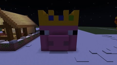 How To Build A Pig Face Statue In Minecraft 1.19 Tutorial