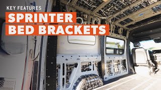 Sprinter Bed Brackets Key Features - Flatline Van Co.