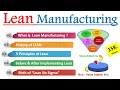 What is Lean Manufacturing ? [ 𝐋𝐄𝐀𝐍 𝐌𝐄𝐓𝐇𝐎𝐃𝐎𝐋𝐎𝐆𝐘 ] Lean Manufacturing principles | What is Lean ?