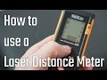 How to use a Laser Distance/Range Measure - distance/area/volume/pythagorus (TACKLife review)