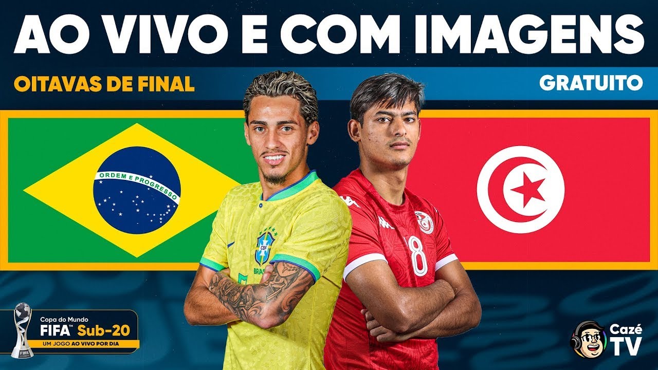 JOGO COMPLETO: BRASIL X TUNÍSIA | OITAVAS DE FINAL | COPA DO MUNDO FIFA SUB-20 2023