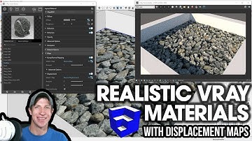 REALISTIC VRAY MATERIALS with Displacement and Normal Maps - Vray for SketchUp Tutorial