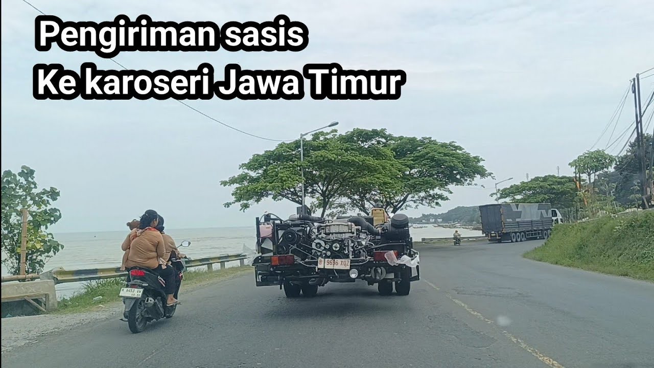 Pengiriman sasis ke karoseri Jawa Timur 