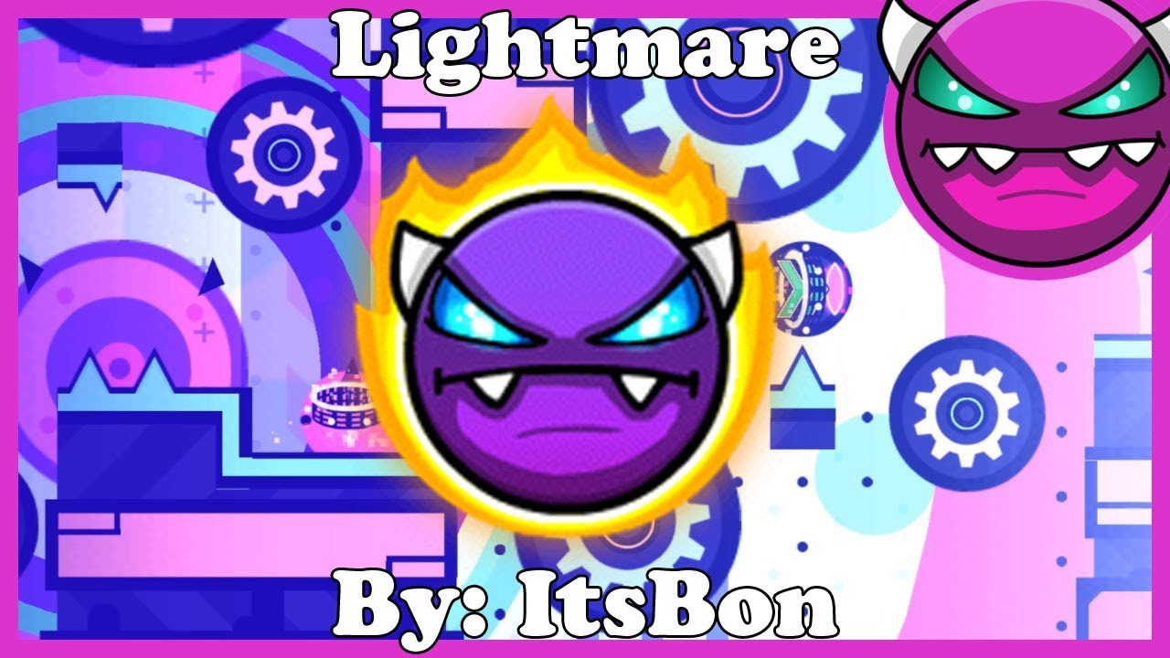 Lightmare Gd Geometry Dash 2.11 | Lightmare 100% | Easy Demon | By: ItsBon - YouTube