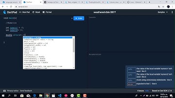 Curso básico de Dart desde 0 3- Tipo de dato Numérico