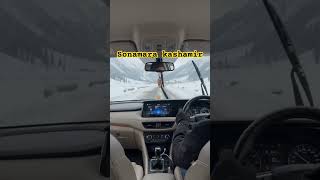 Magical Snowfall in Sonamarg: A Scenic Car Ride Through Kashmir #ytshorts