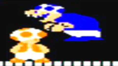 Yellow Toad (NES Hack) All Bosses (No Damage) Super Mario Bros. Hack Longplay