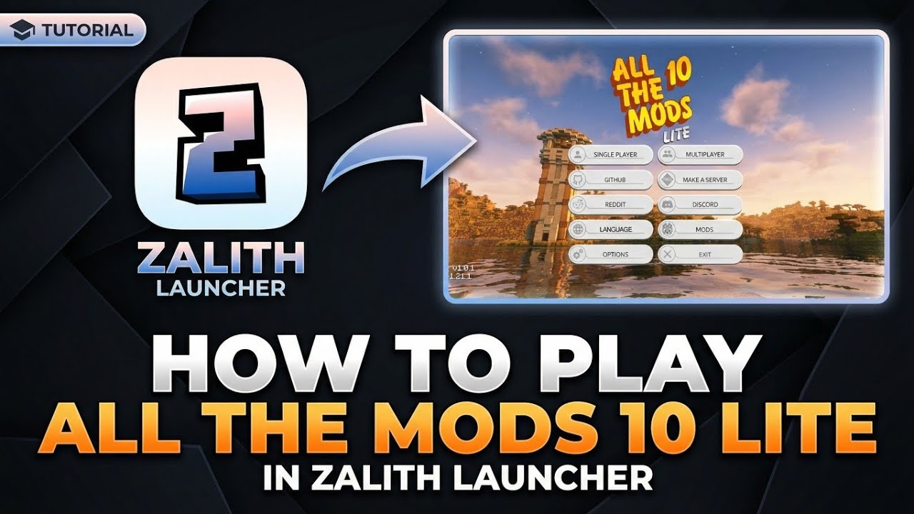 How To Play All The Mods 10 Lite in Zalith Launcher 🔥 #minecraft #atm10 ...