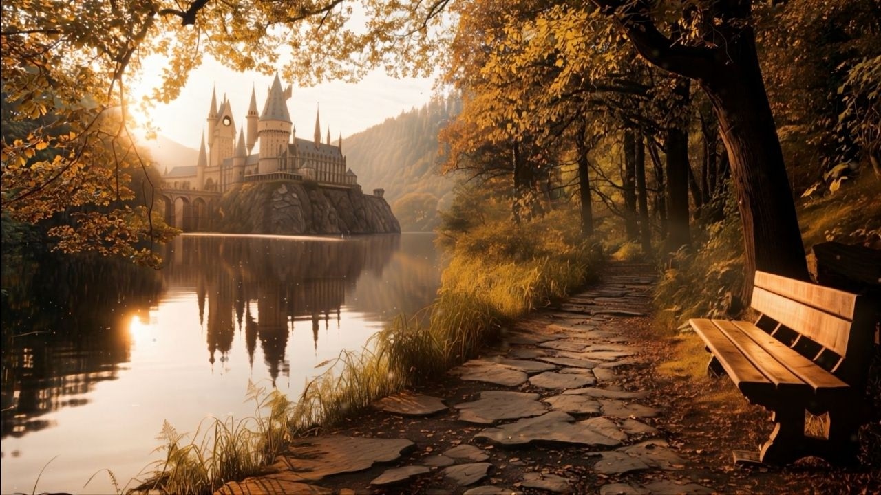 POV:You’re a Hogwarts student taking a walk by the lake | Harry Potter Inspired Music & Ambience