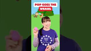 Pop Goes the Weasel 🎶 Children’s Movement Song 🎵 Nursery Rhyme #shorts #nurseryrhymes