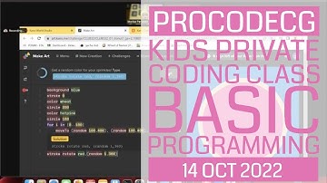 ProCodeCG Kids Private Coding Class - Naquita -  14 Oct 2022