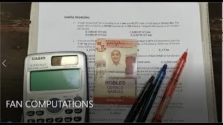 FAN_BLOWER 10 SAMPLE PROBLEM COMPUTATIONS