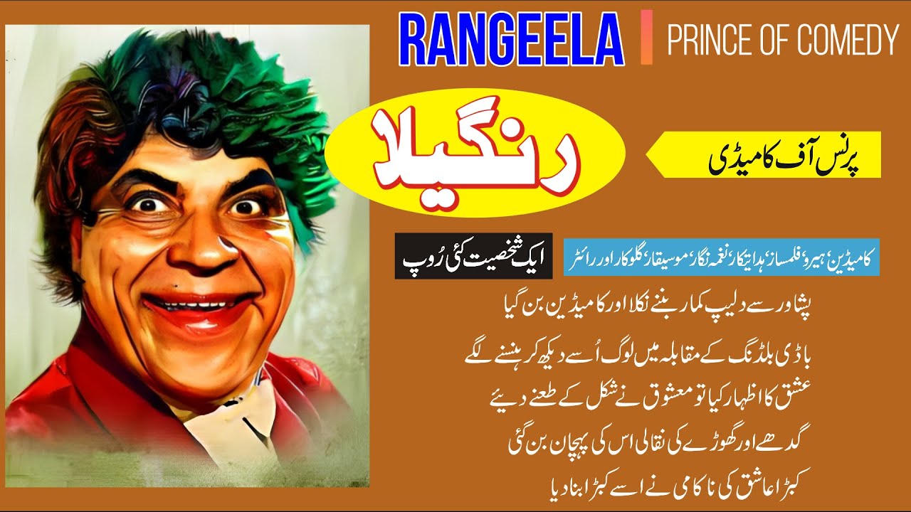 RANGEELA Prince of Comedy Filmography & Biography Rangeela Kay