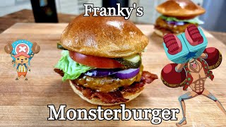 Frankys Monsterburger From One Piece! 🍟🍔#Burger #Sanji #Onepiece #Shorts