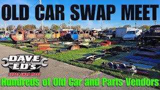 Exploring the HUGE Spring Canfield Swap Meet with Tons of Valuable Old Cars and Parts