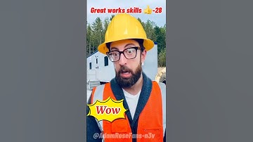 28.Greatworksskills 👍#workskills #skills #smartwork#construction #engineering #workers#tips#shorts