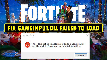 Fix Fortnite code execution cannot proceed because gameinput dll failed to load