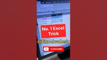 No. 1 Excel Trick #excelwalesir #exceltricks #computertips #exceltraining #ytshorts