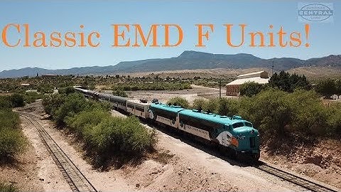 EMD F-Units in Arizona! (Drone Video)