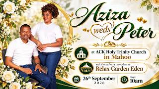 Download lagu Aziza weds Peter in ACK Holy Trinity Church Mahoo and Thereafter a Reception