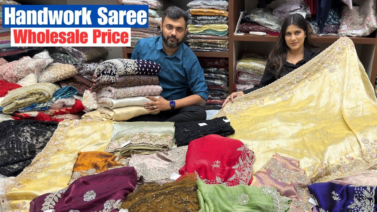 Giraffe tissue Kanjivaram designer Handwork Saree Wholesaler in kolkata barabazar