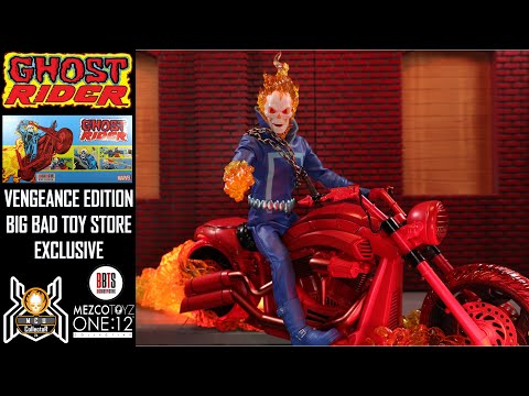 Mezco One:12 Collective Marvel GHOST RIDER Hellcycle Vengeance