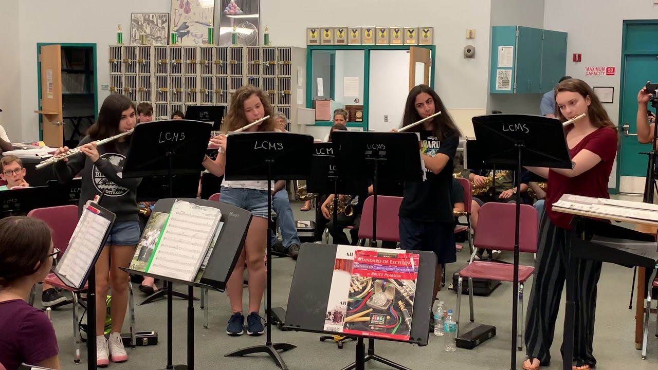 Aria & Minuet, Flute Quartet LCMS Band Camp YouTube