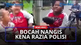 Viral Dua Bocah Naik Sepeda Motor Nangis Sesenggukan, Gara-gara Kena Razia Polisi
