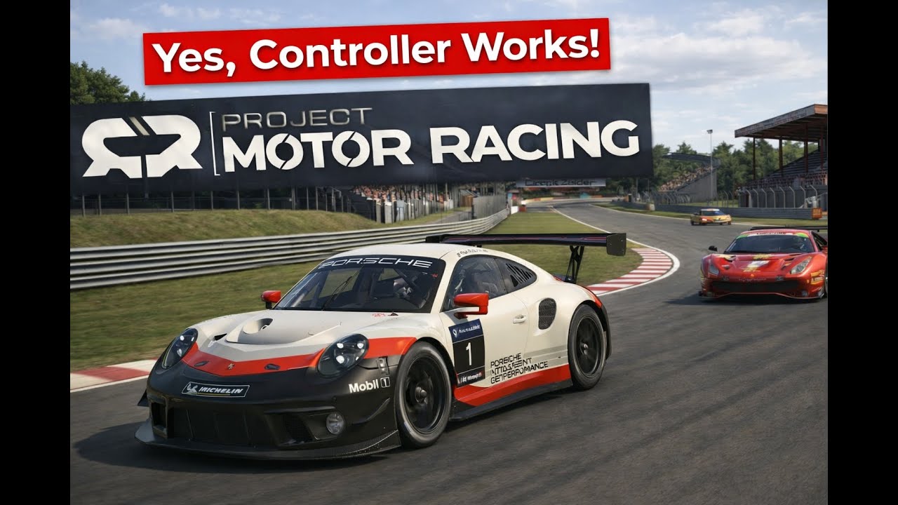 «Неиграбельно» на контроллере? Тест игрового процесса Project Motor Racing!