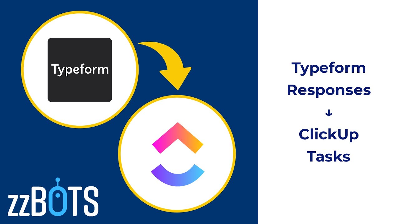 How to Sync Typeform responses over to ClickUp tasks | zzBots - YouTube