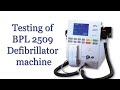 Testing of Defibrillator machine (How to check Defib machine) in Hindi with English CC