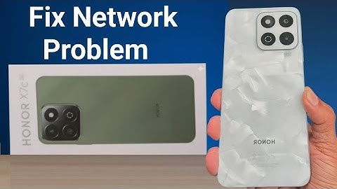 Honour X7c 5G: How to fix network problem