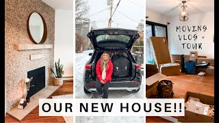 MOVING VLOG #2 | Empty House Tour, Moving In + Unpacking!!