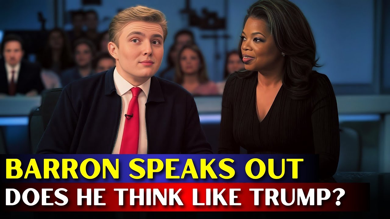 Barron Trump in a rare public appearance