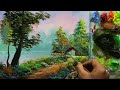 Acrylic Landscape Painting In Time-lapse | Easy Landscape Painting | How to Paint Scenery Landscape