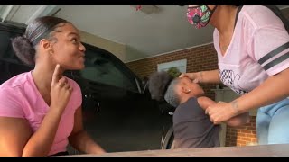 Giving my daughter a BLACK EYE PRANK on my MOM !!!! 🤟🏽😂 | NEVER AGAIN 🤦🏽‍♀️