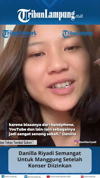 Danilla Riyadi Excited To Perform After Concerts Are Allowed #Shorts #TRIBUNLAMPUNG