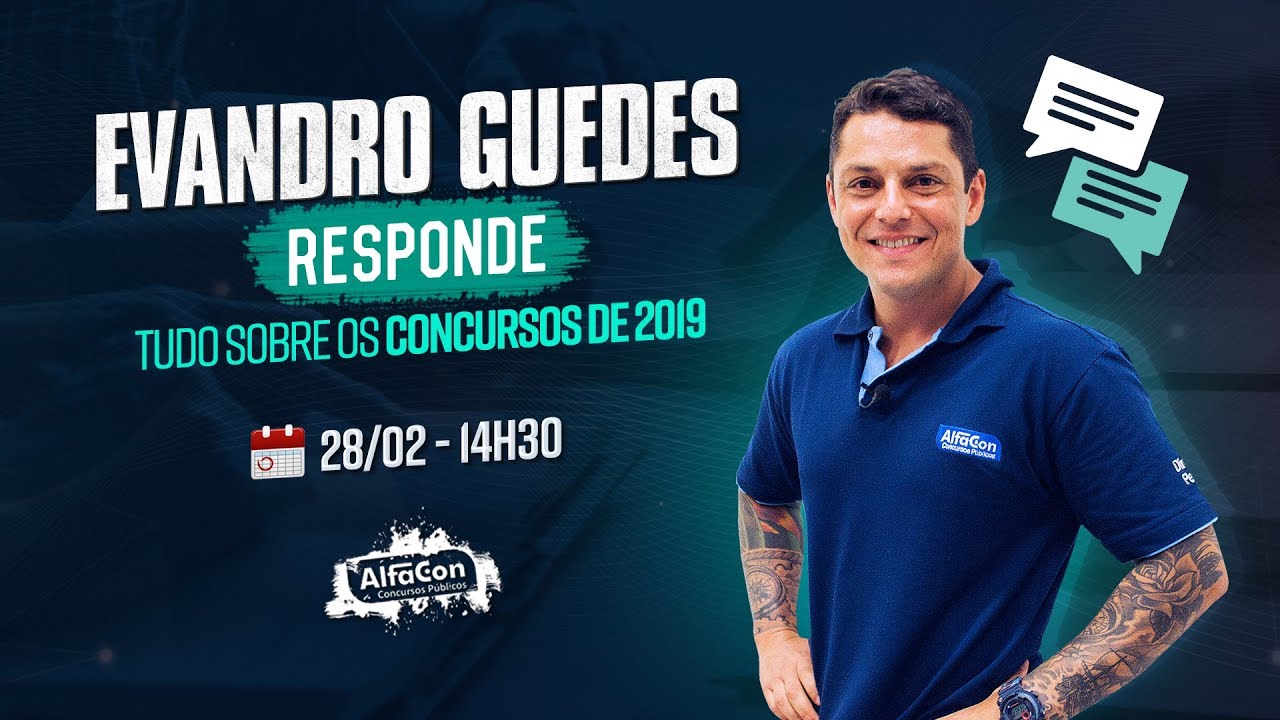 Evandro Guedes Responde: Tudo Sobre Concursos 2019! AO VIVO - Alfolia 2019
