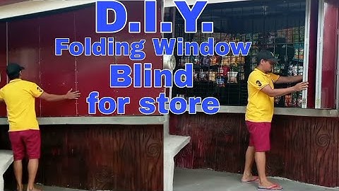 D.I.Y. folding Window blind for store #how