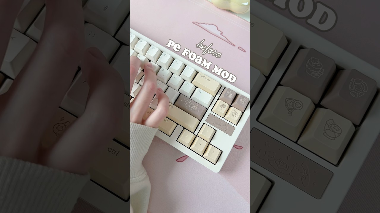 PE foam: the easiest mod to make your keyboard thock. 