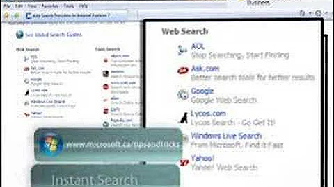 Microsoft Internet Explorer 7 Tip - Instant Search