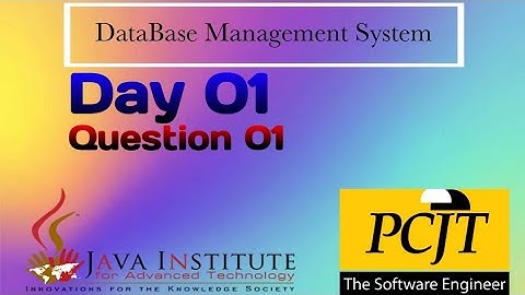 Data Base Task 01 |Create a Database Using MySQL Workbench | 1st Year | Java Institute|Malith Poorna
